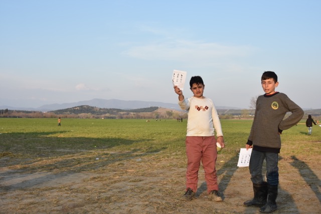 Distribution in Idomeni